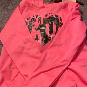 Under armor pink sweatshirt
